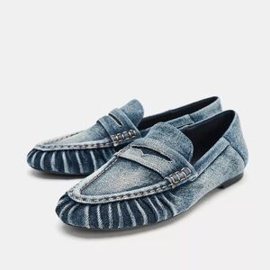 Zara Denim Loafers - NWT